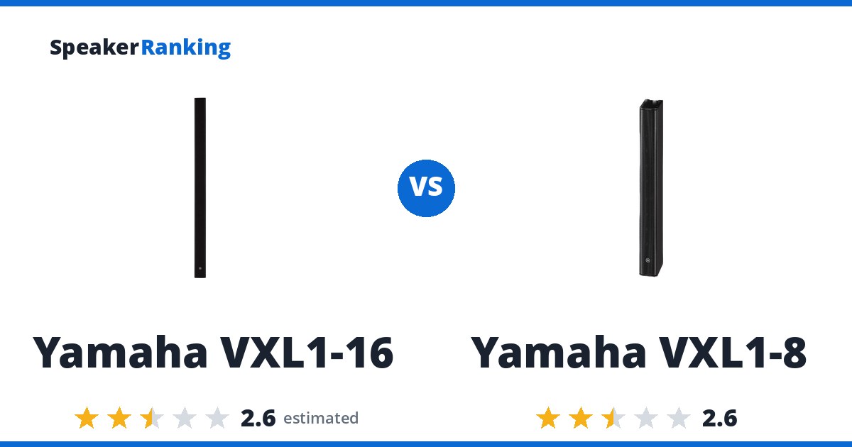 Yamaha VXL1-16 vs Yamaha VXL1-8
