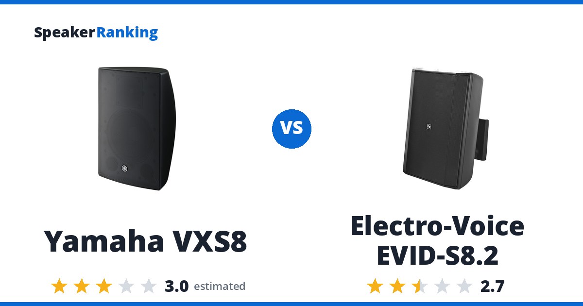 Yamaha VXS8 vs Electro-Voice EVID-S8.2