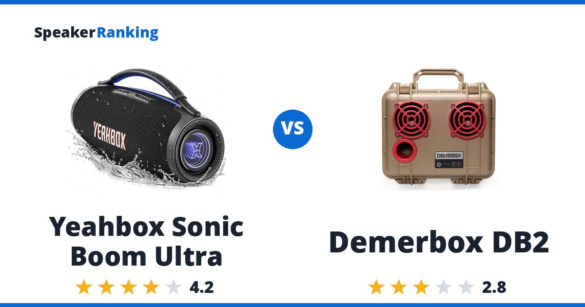 Yeahbox Sonic Boom Ultra vs Demerbox DB2