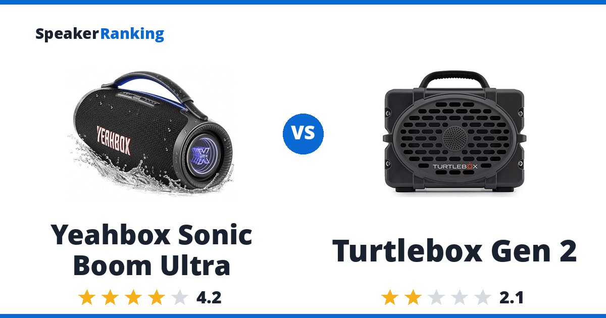 Yeahbox Sonic Boom Ultra vs Turtlebox Gen 2