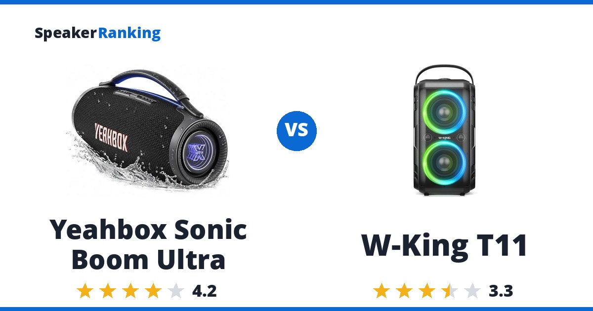 Yeahbox Sonic Boom Ultra vs W-King T11