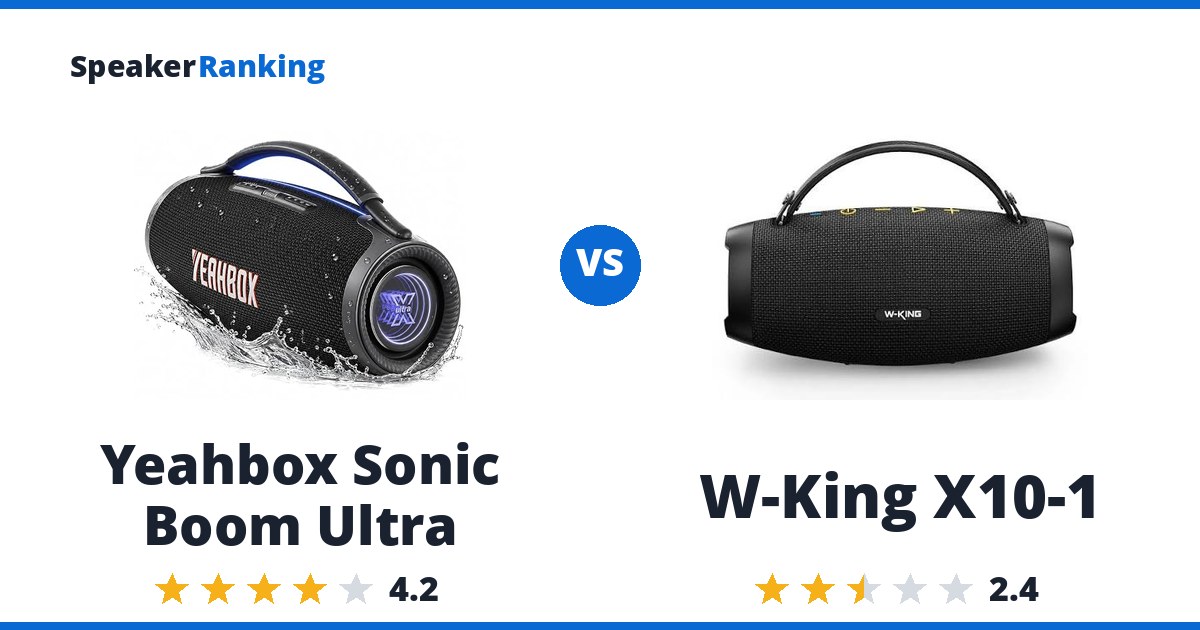 Yeahbox Sonic Boom Ultra vs W-King X10-1