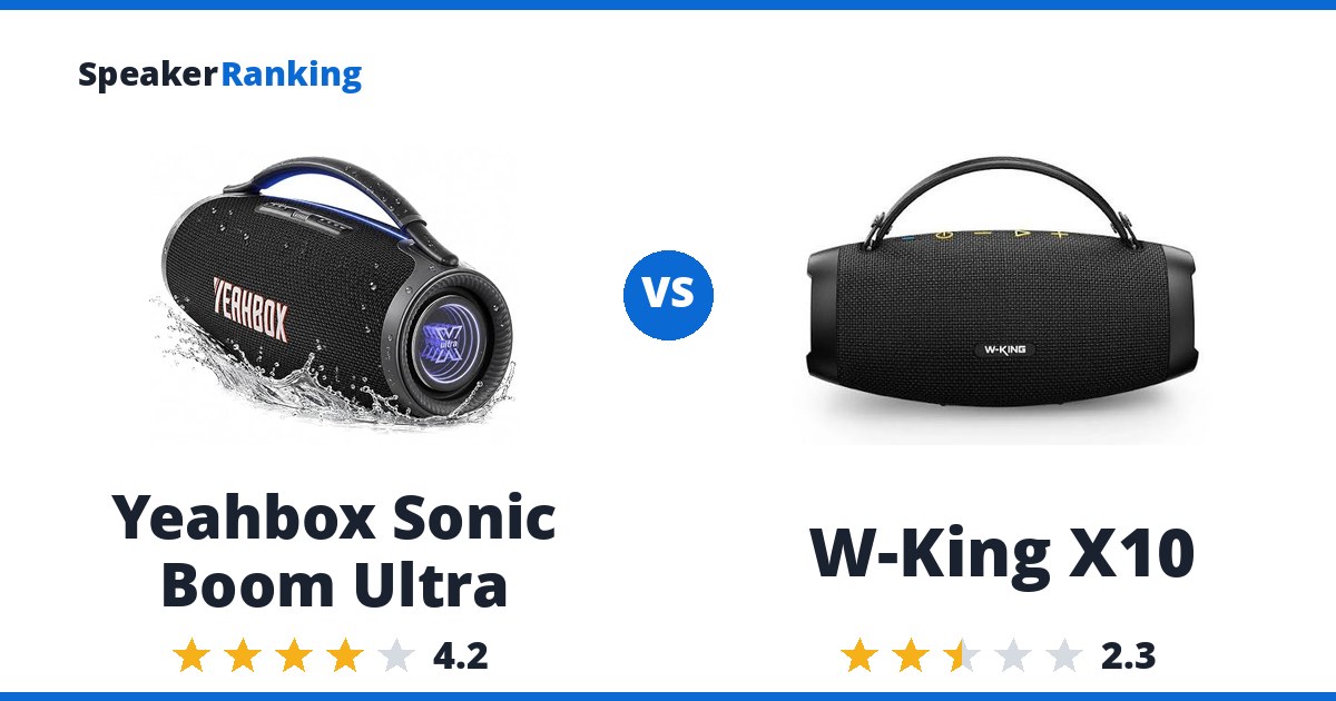 Yeahbox Sonic Boom Ultra vs W-King X10
