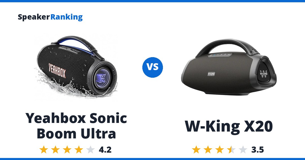 Yeahbox Sonic Boom Ultra vs W-King X20