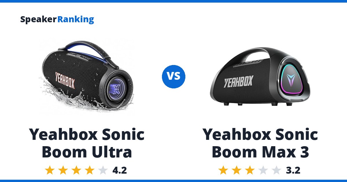 Yeahbox Sonic Boom Ultra vs Yeahbox Sonic Boom Max 3