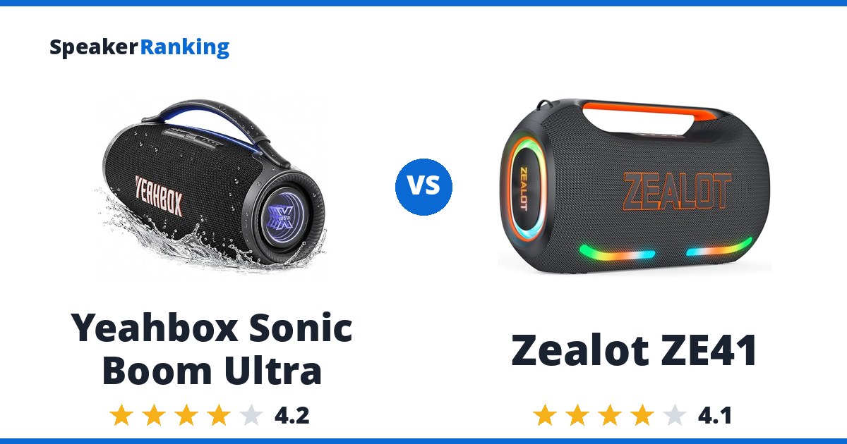 Yeahbox Sonic Boom Ultra vs Zealot ZE41