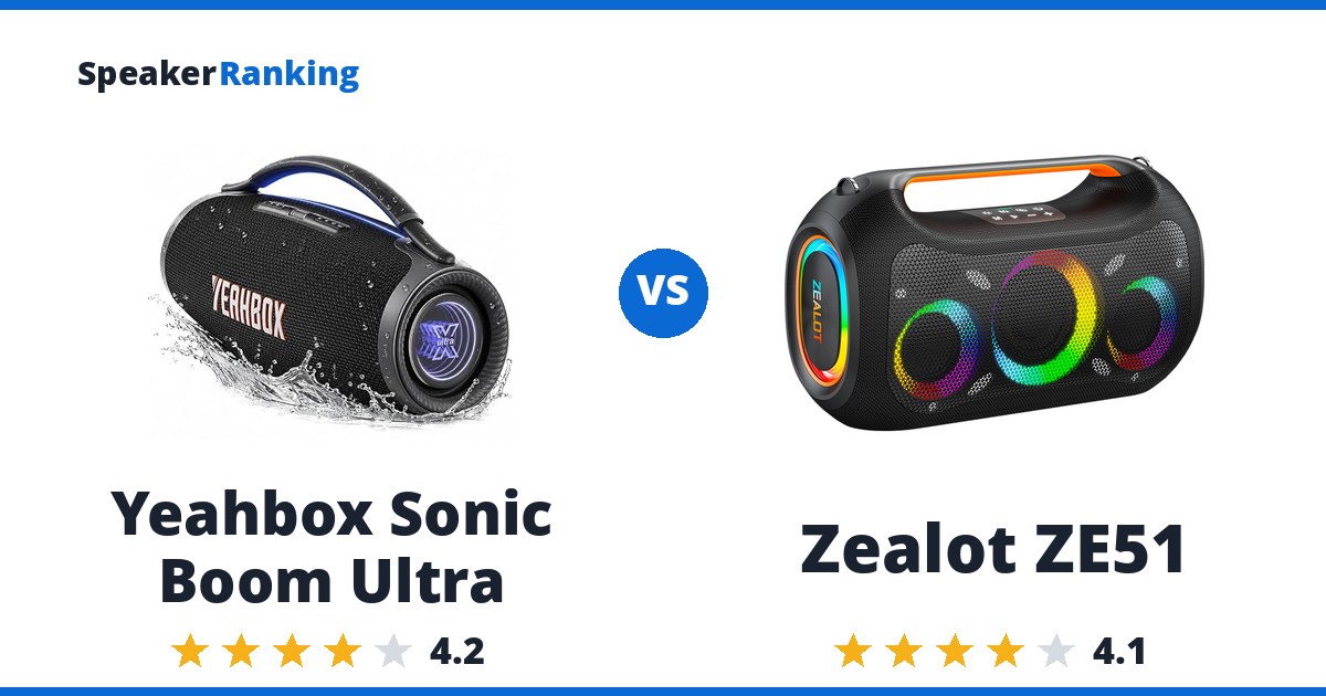 Yeahbox Sonic Boom Ultra vs Zealot ZE51