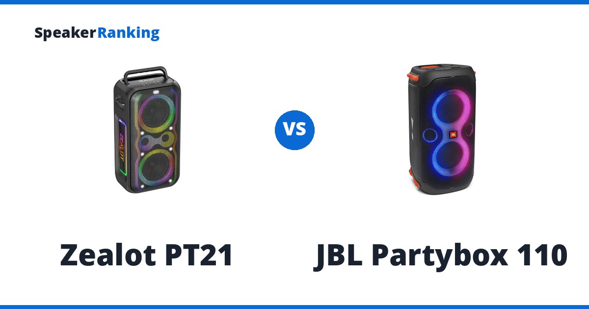 Zealot PT21 vs JBL Partybox 110