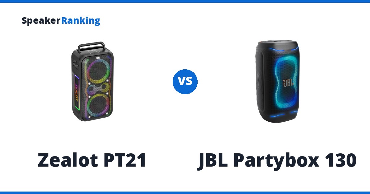 Zealot PT21 vs JBL Partybox 130