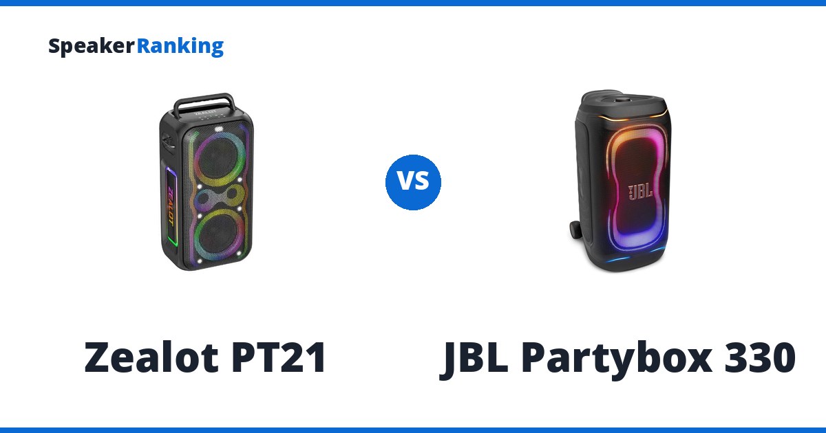 Zealot PT21 vs JBL Partybox 330