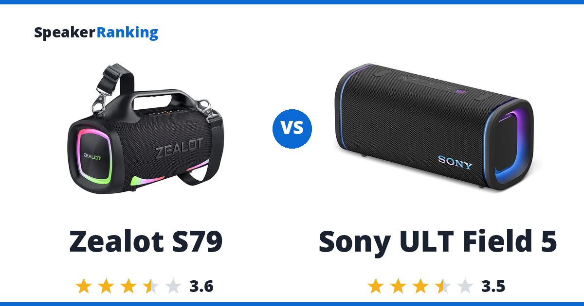 Zealot S79 vs Sony ULT Field 5