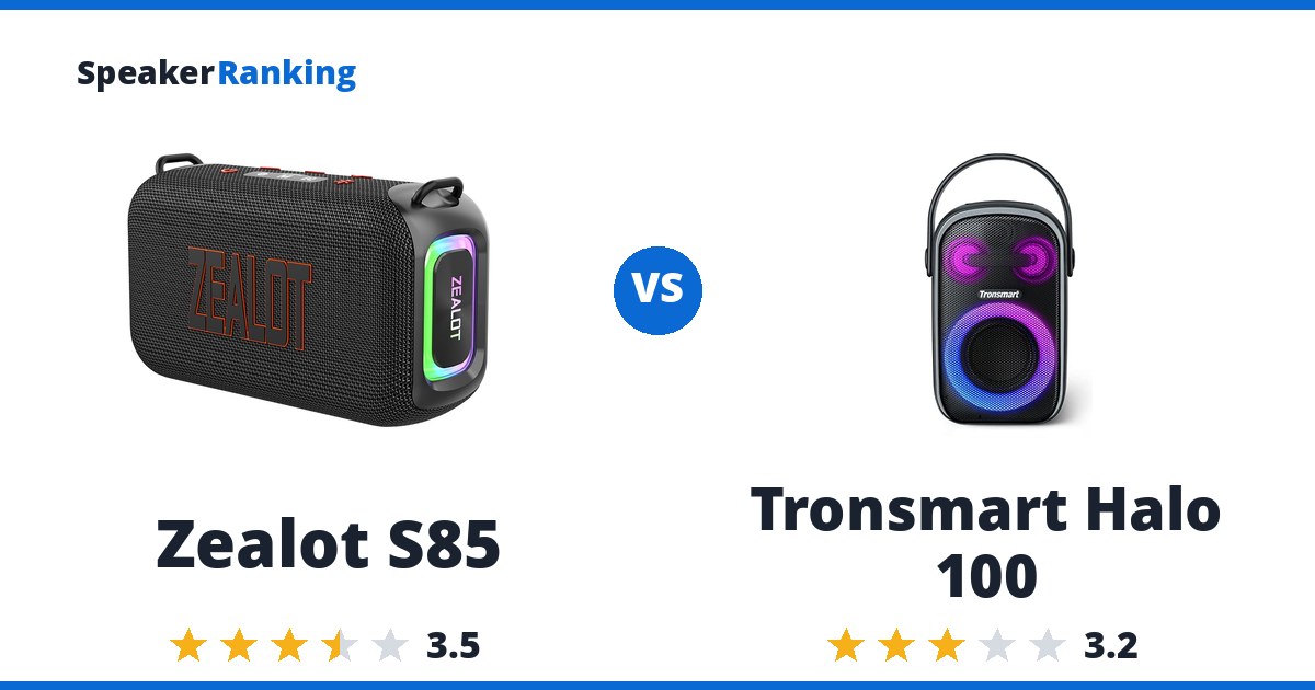 Zealot S85 vs Tronsmart Halo 100