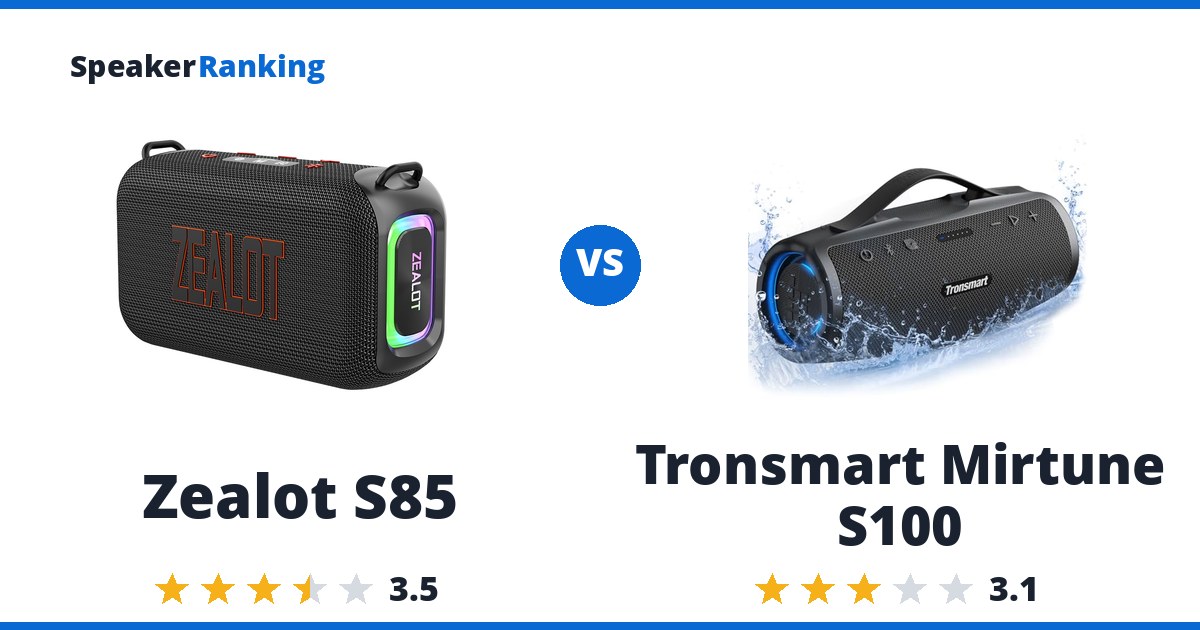 Zealot S85 vs Tronsmart Mirtune S100