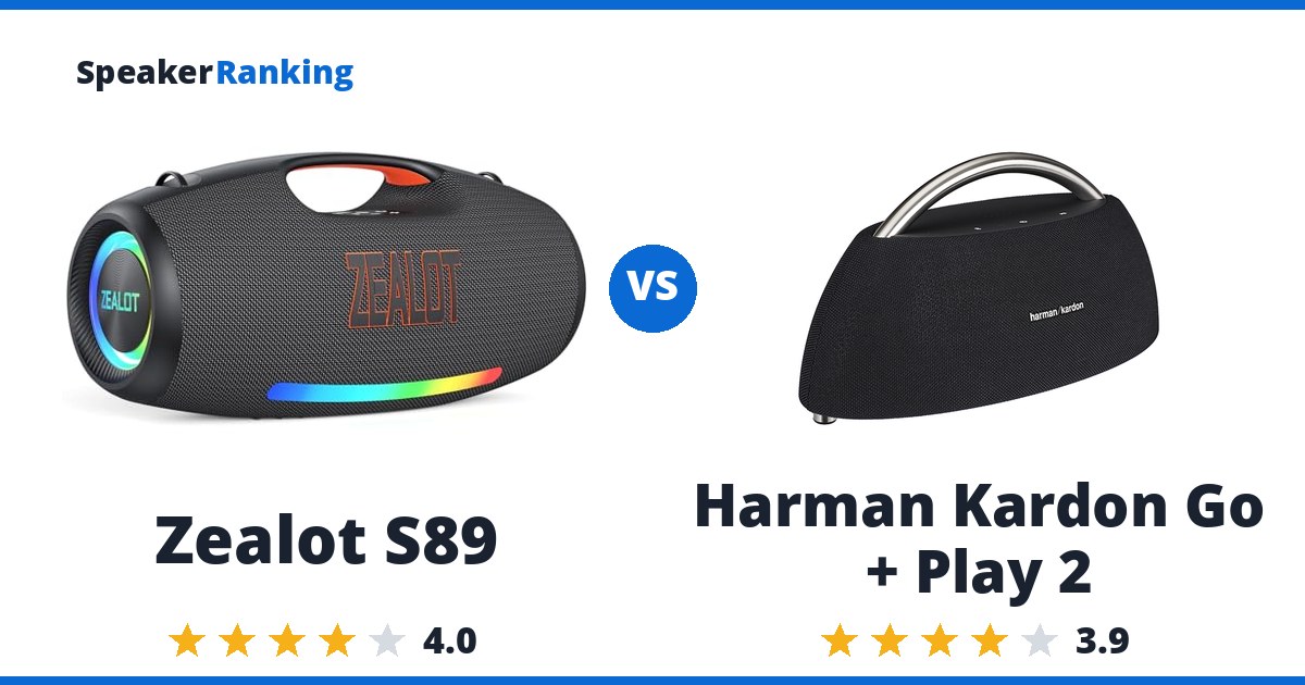 Zealot S89 vs Harman Kardon Go + Play 2