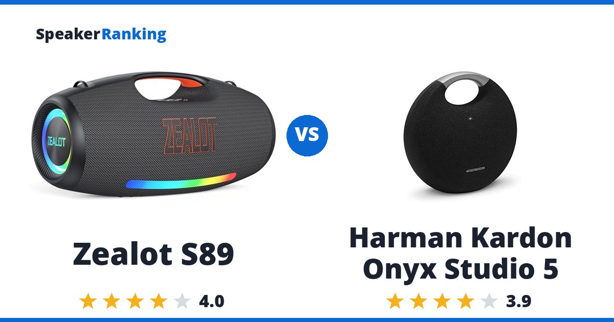 Zealot S89 vs Harman Kardon Onyx Studio 5