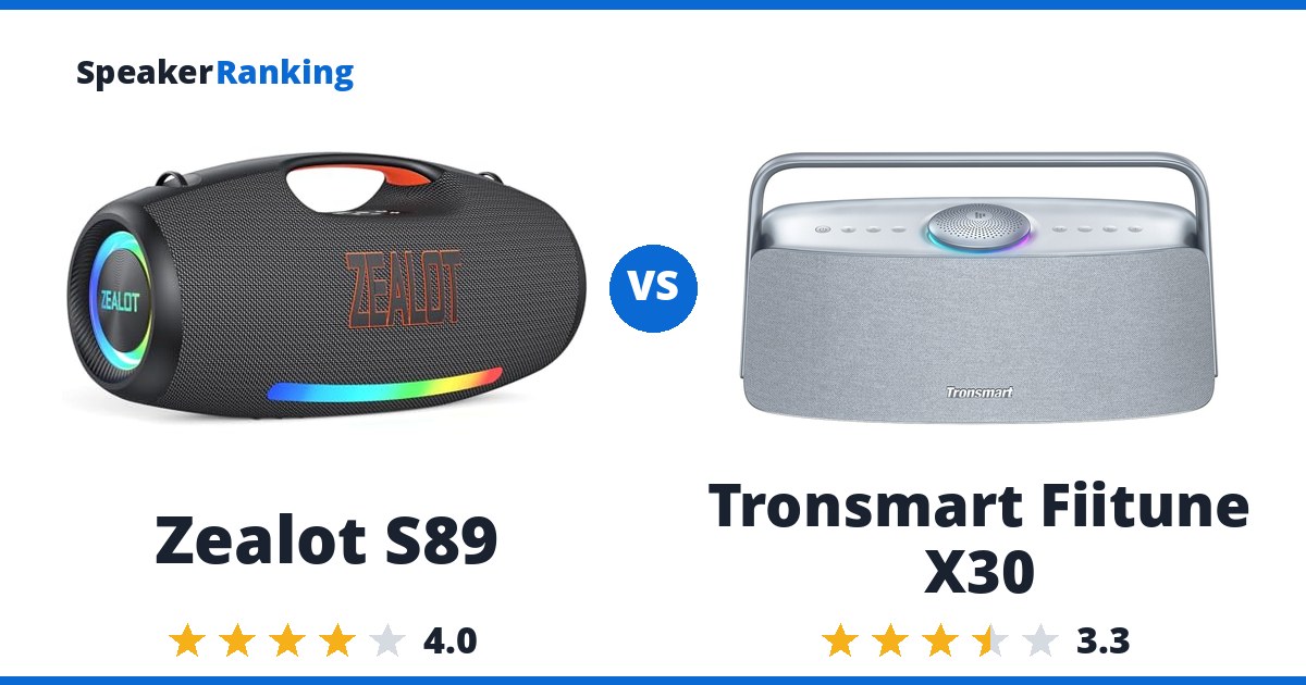 Zealot S89 vs Tronsmart Fiitune X30