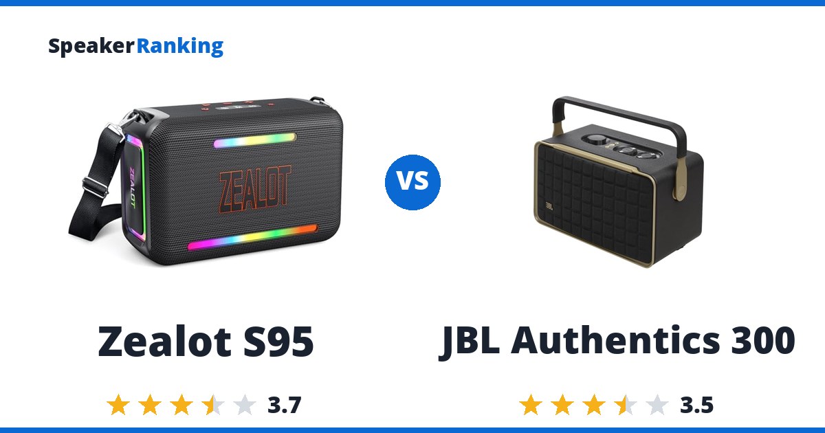 Zealot S95 vs JBL Authentics 300