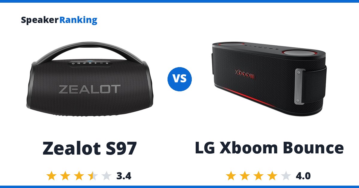 Zealot S97 vs LG Xboom Bounce