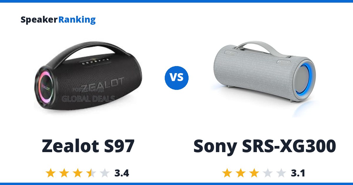 Zealot S97 vs Sony SRS-XG300