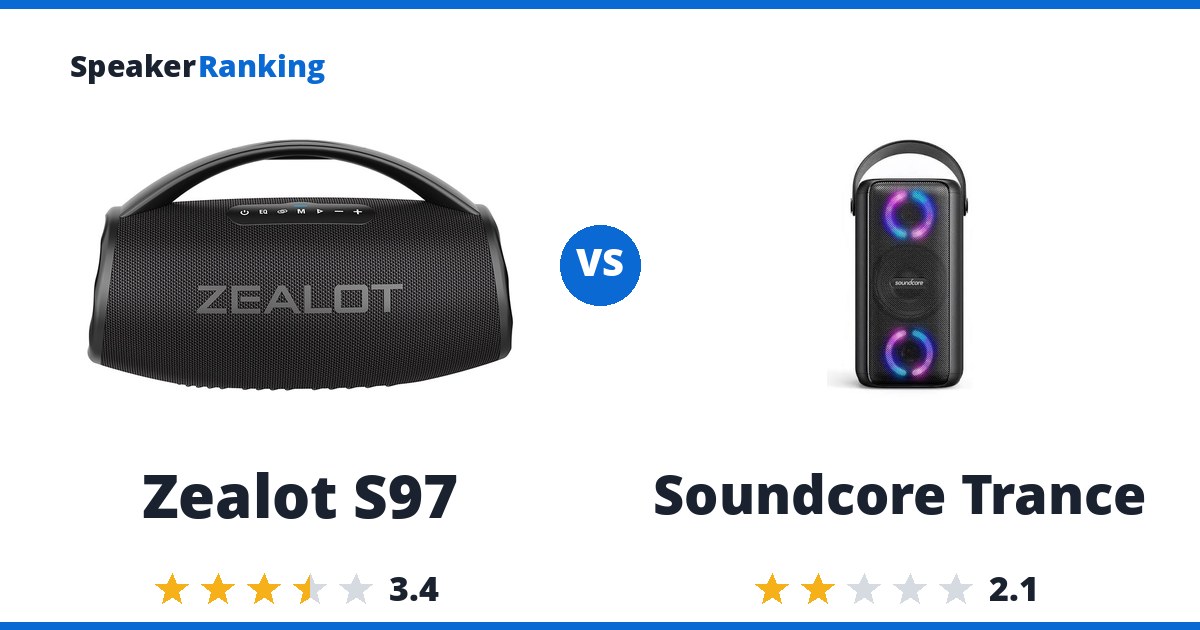 Zealot S97 vs Soundcore Trance
