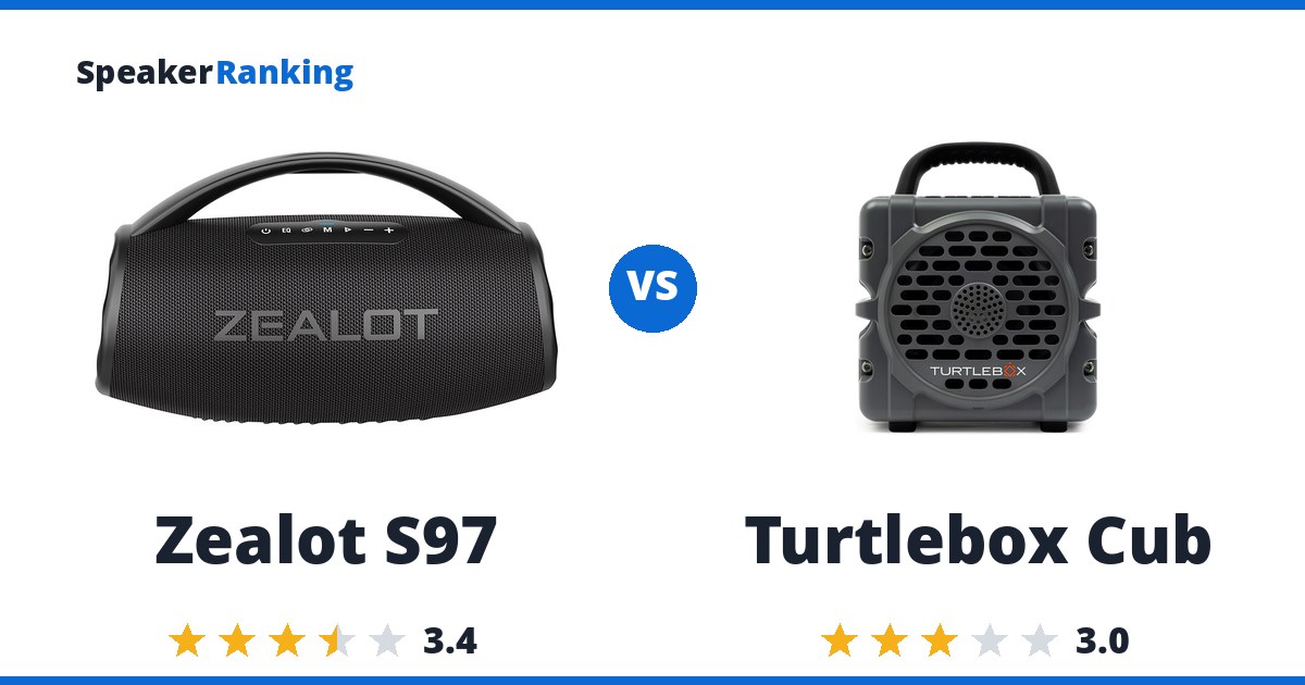 Zealot S97 vs Turtlebox Cub