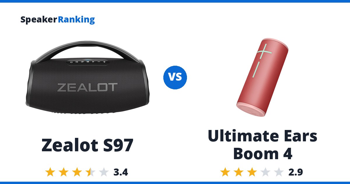 Zealot S97 vs Ultimate Ears Boom 4