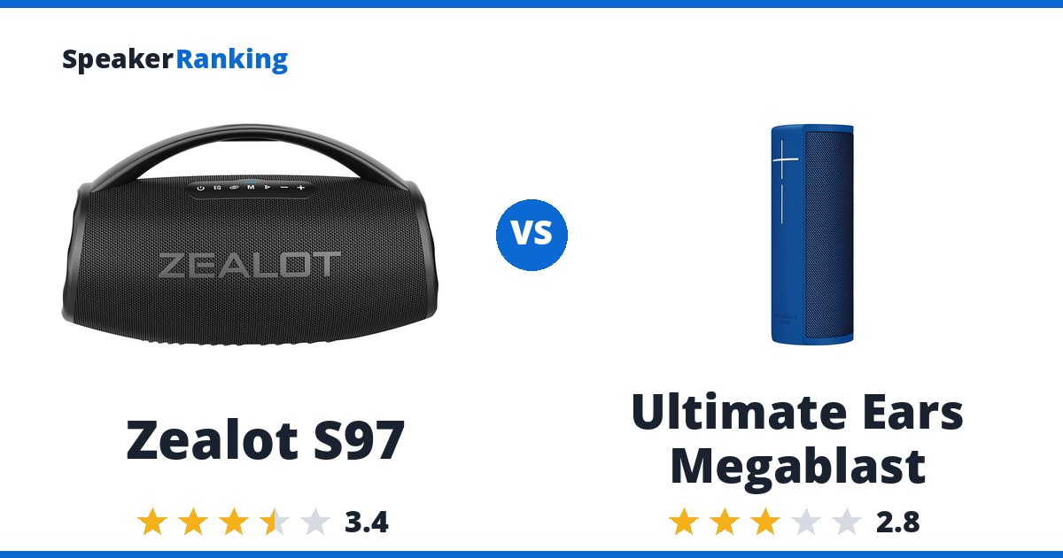 Zealot S97 vs Ultimate Ears Megablast