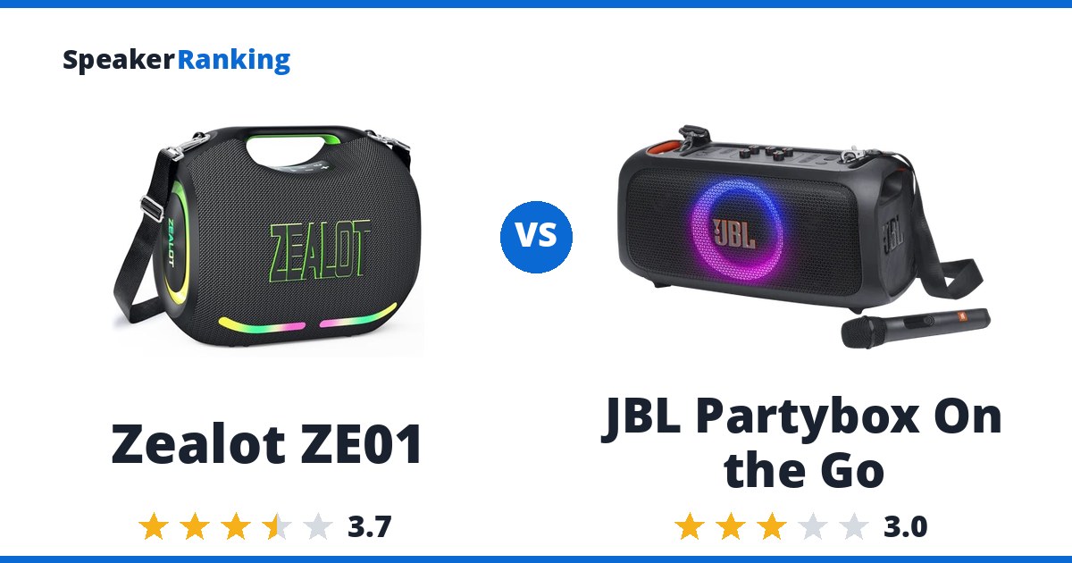 Zealot ZE01 vs JBL Partybox On the Go