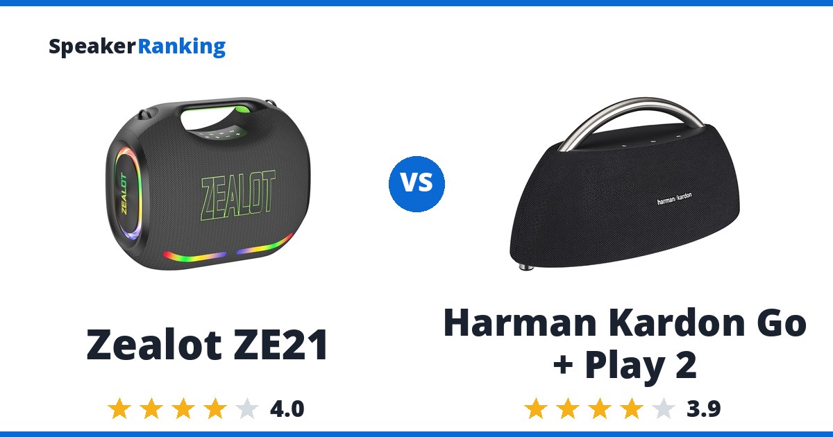Zealot ZE21 vs Harman Kardon Go + Play 2