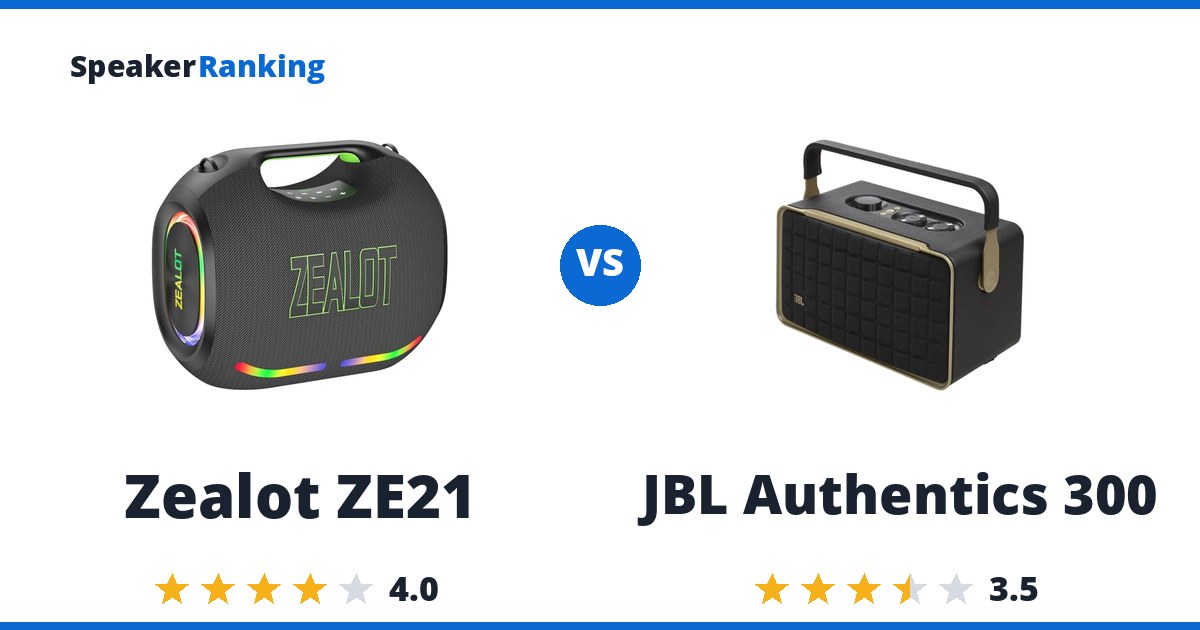 Zealot ZE21 vs JBL Authentics 300