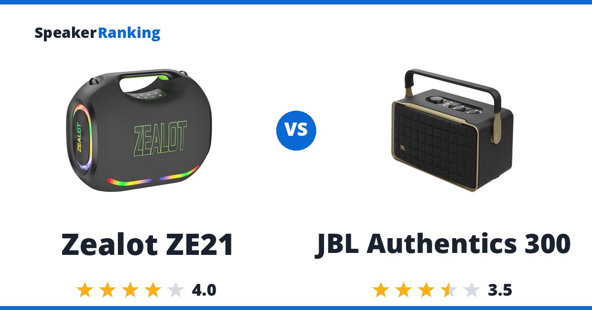 Zealot ZE21 vs JBL Authentics 300
