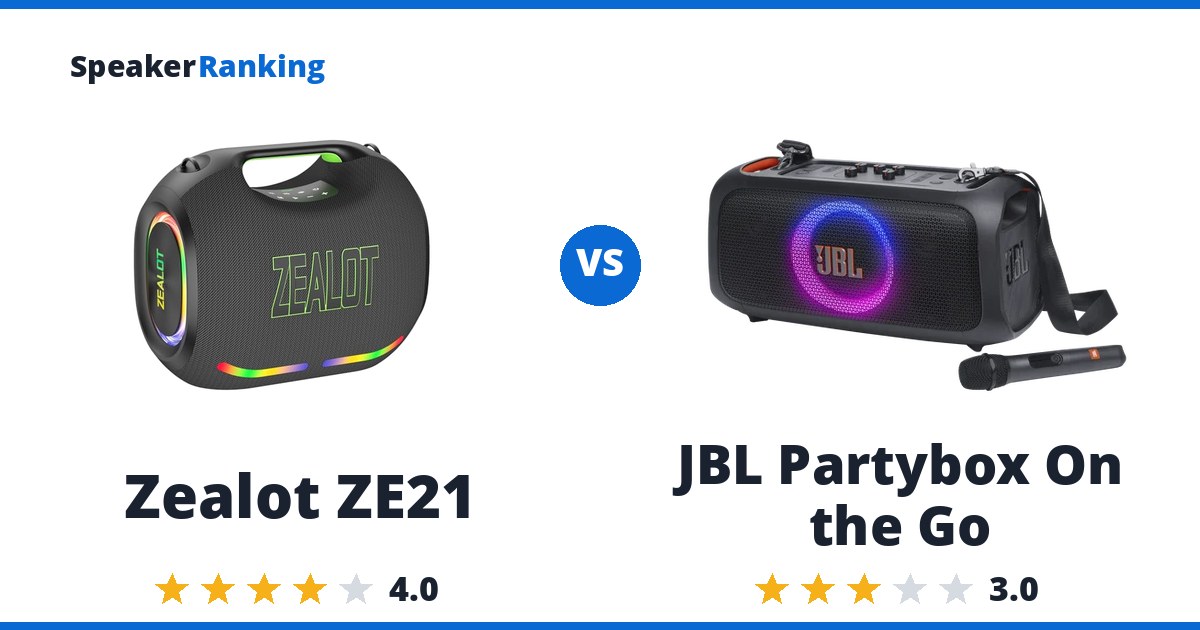 Zealot ZE21 vs JBL Partybox On the Go
