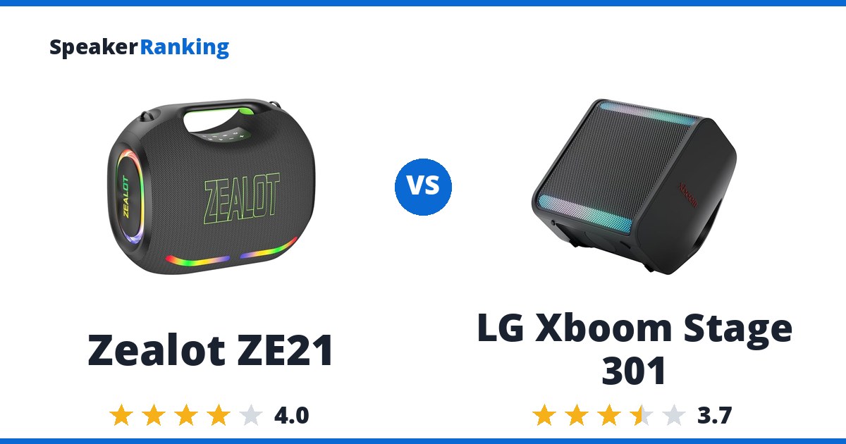 Zealot ZE21 vs LG Xboom Stage 301