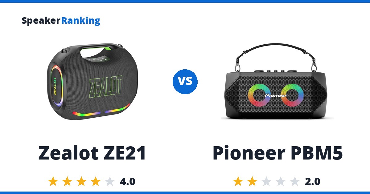 Zealot ZE21 vs Pioneer PBM5