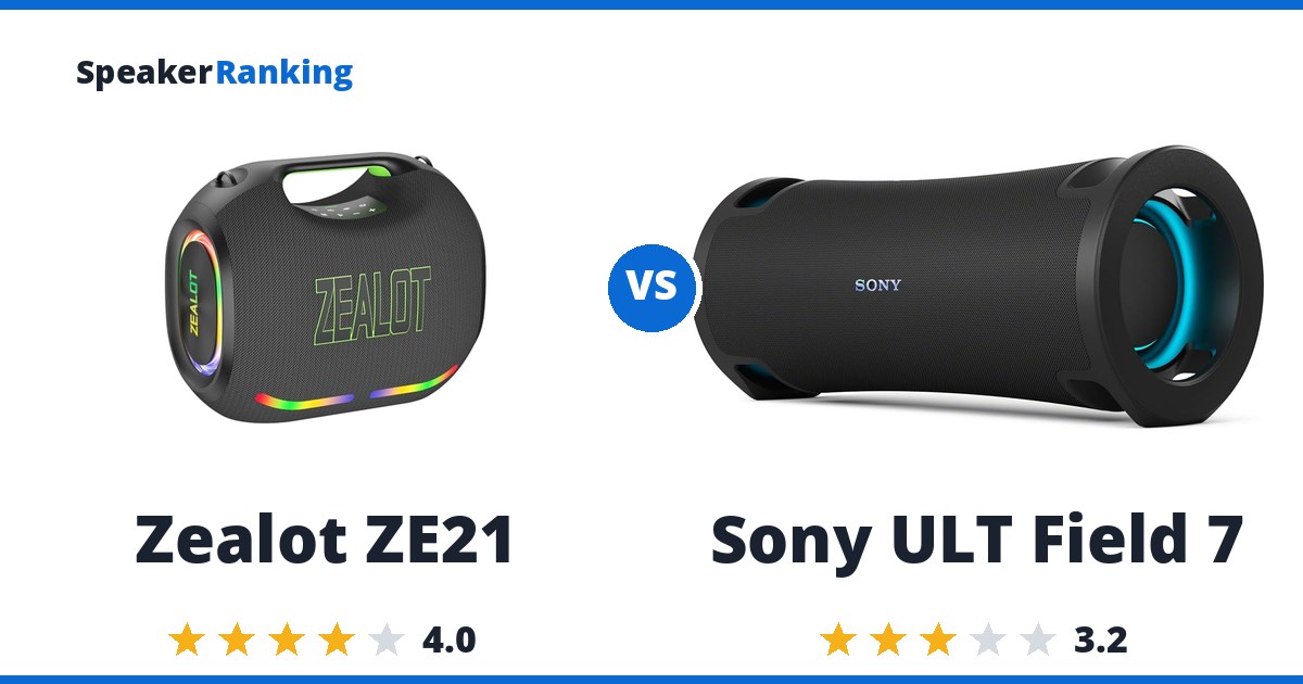 Zealot ZE21 vs Sony ULT Field 7