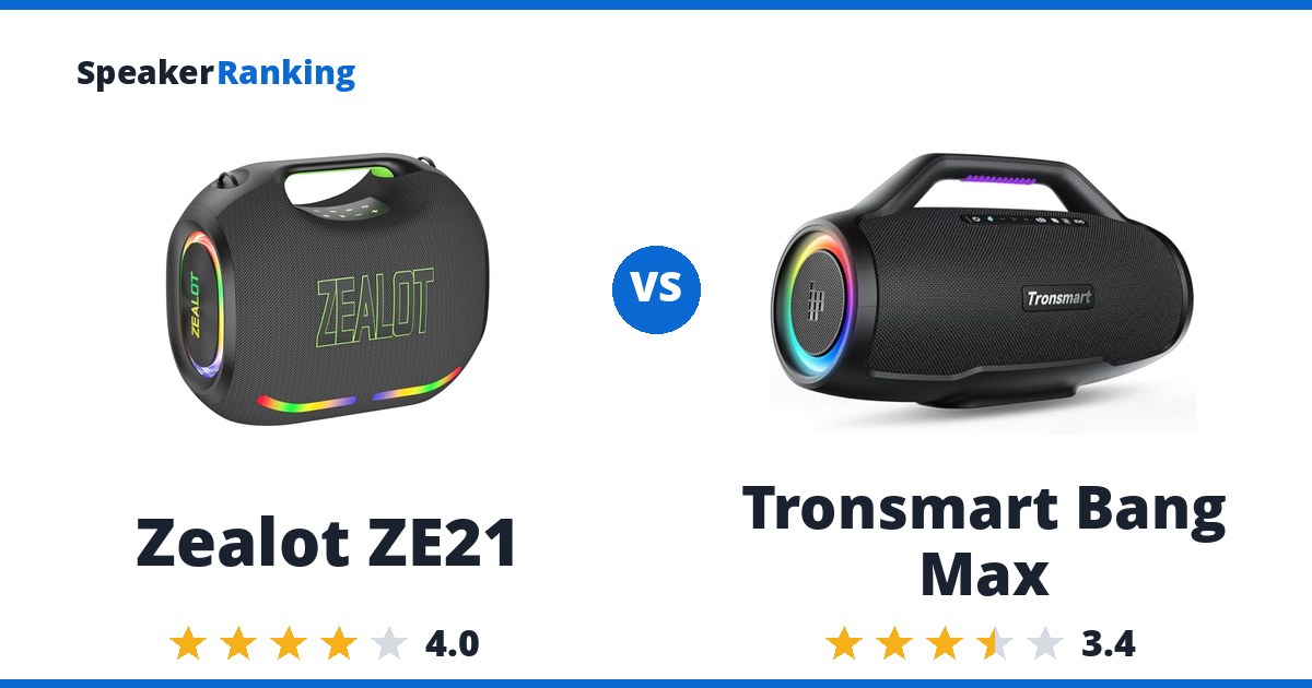 Zealot ZE21 vs Tronsmart Bang Max