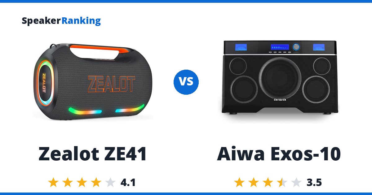 Zealot ZE41 vs Aiwa Exos-10