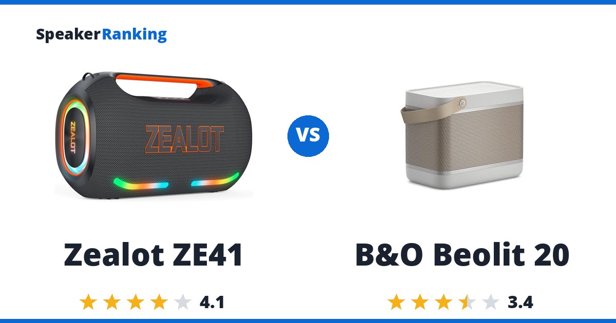 Zealot ZE41 vs B&O Beolit 20