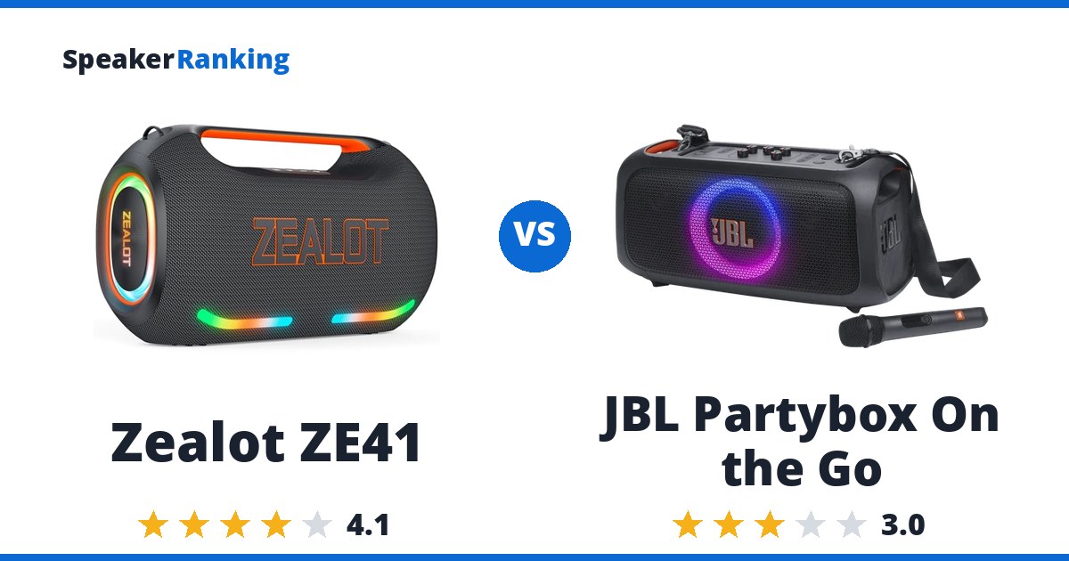 Zealot ZE41 vs JBL Partybox On the Go
