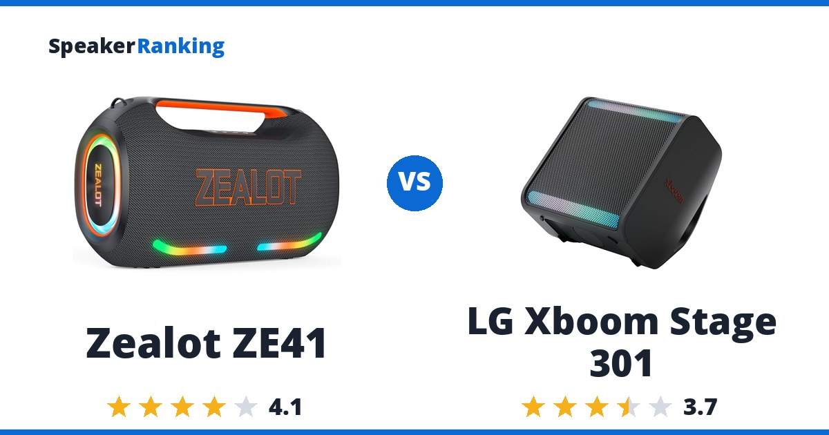 Zealot ZE41 vs LG Xboom Stage 301