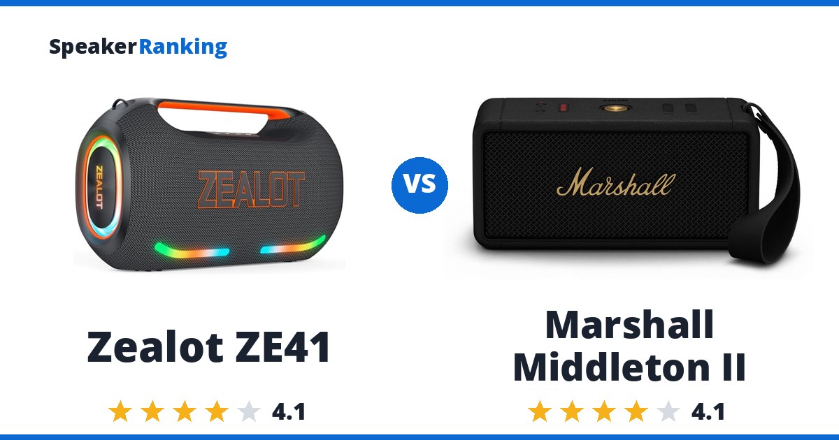 Zealot ZE41 vs Marshall Middleton II