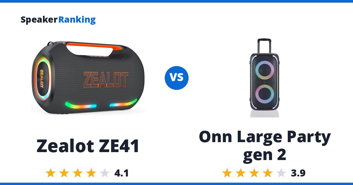 Zealot ZE41 vs Onn Large Party gen 2