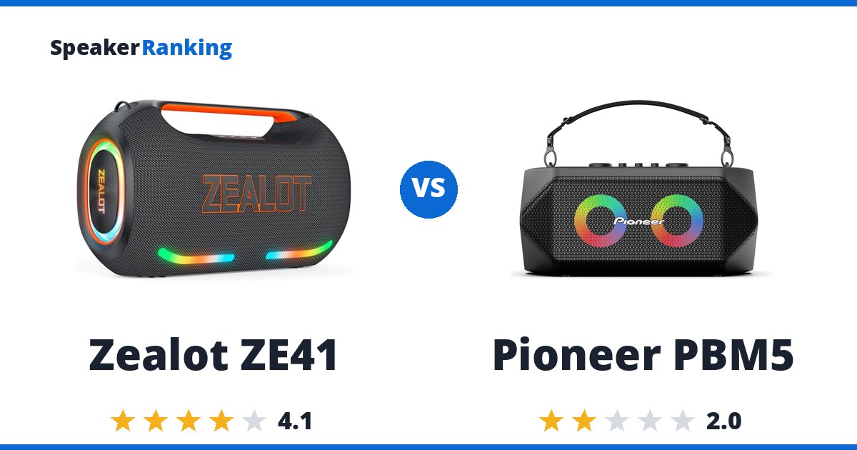 Zealot ZE41 vs Pioneer PBM5