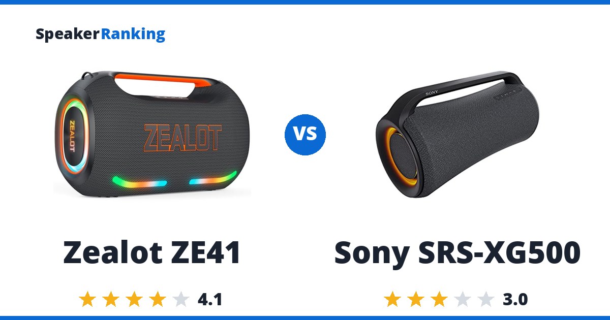 Zealot ZE41 vs Sony SRS-XG500