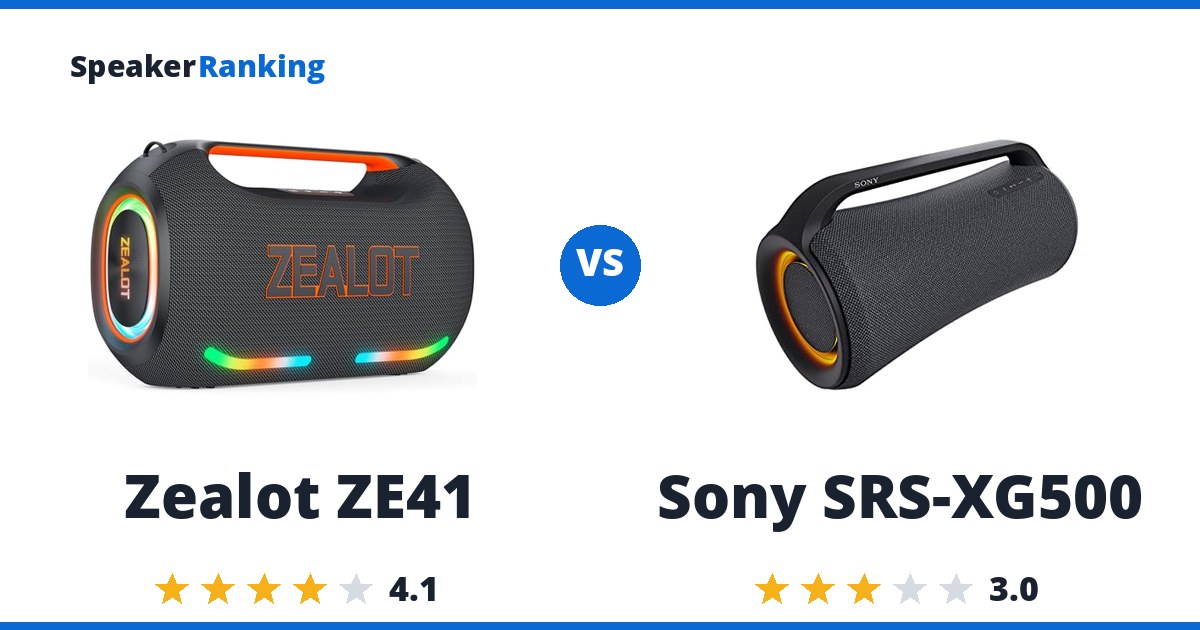 Zealot ZE41 vs Sony SRS-XG500