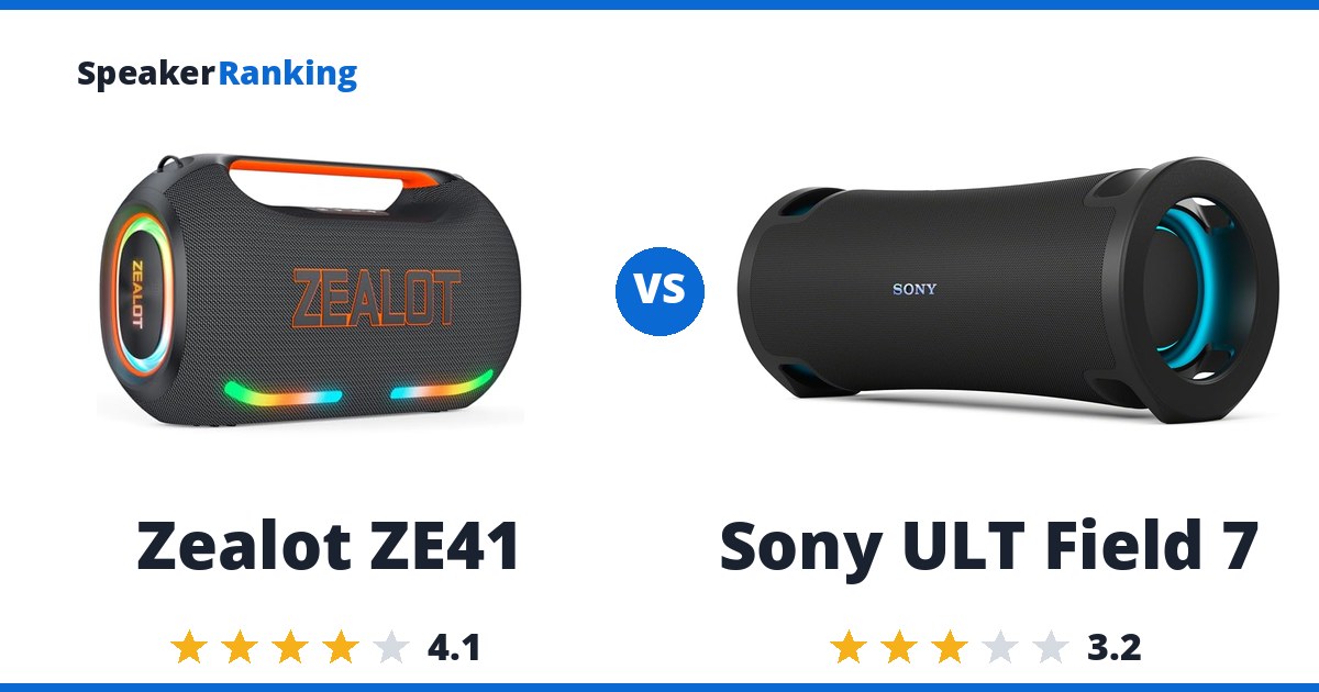 Zealot ZE41 vs Sony ULT Field 7