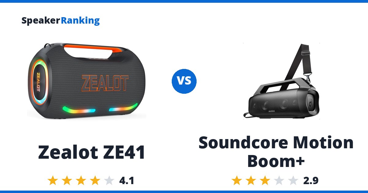Zealot ZE41 vs Soundcore Motion Boom+