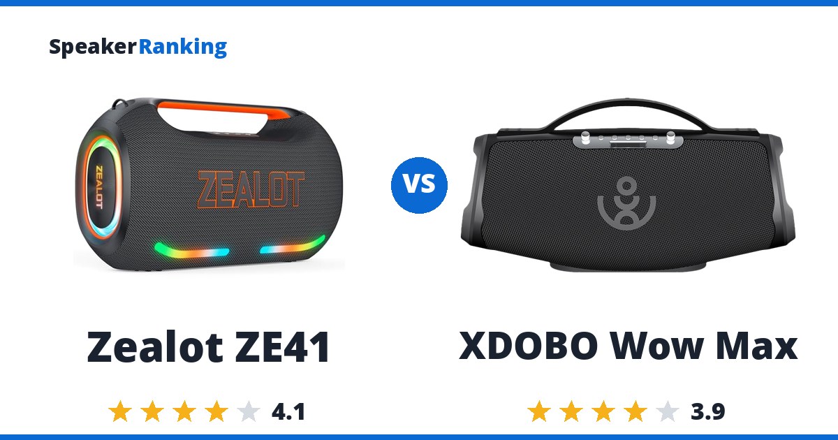 Zealot ZE41 vs XDOBO Wow Max