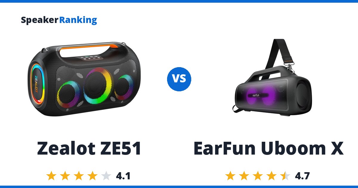 Zealot ZE51 vs EarFun Uboom X