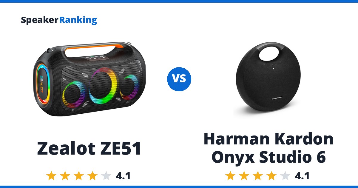 Zealot ZE51 vs Harman Kardon Onyx Studio 6